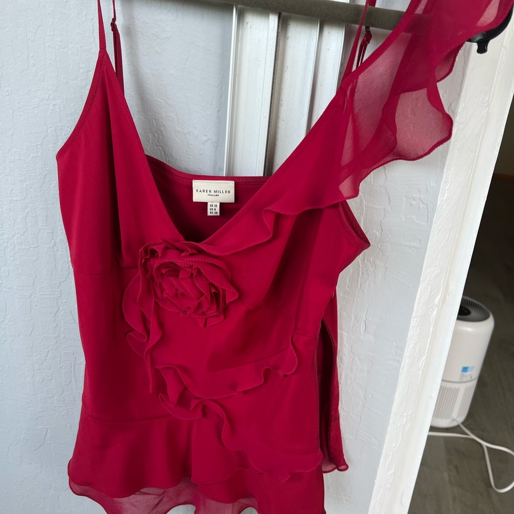 Karen Millen fitted evening top small